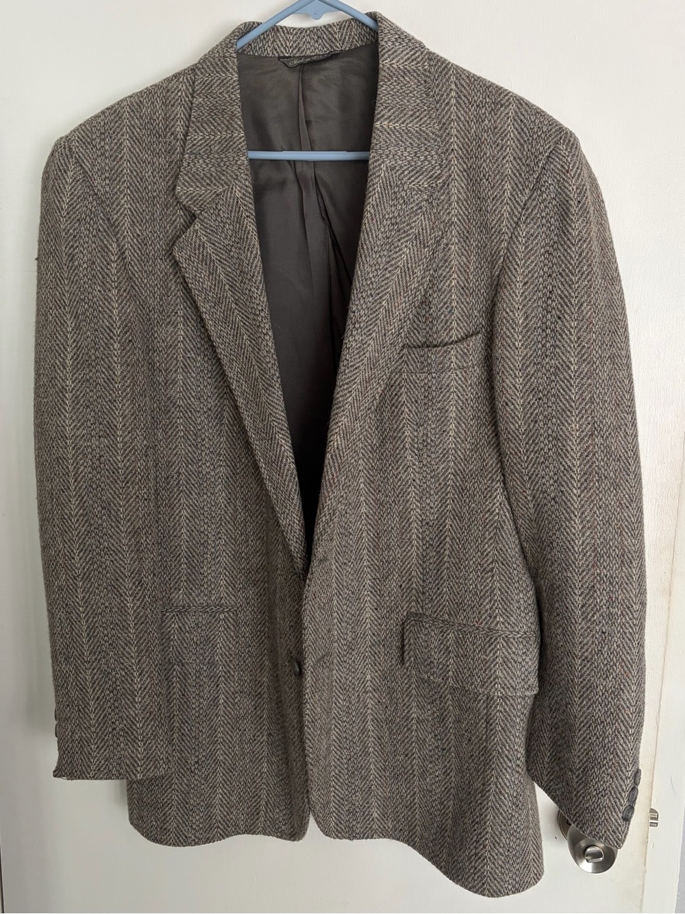 Levi's Men's Brown Herringbone Wool Sport Coat